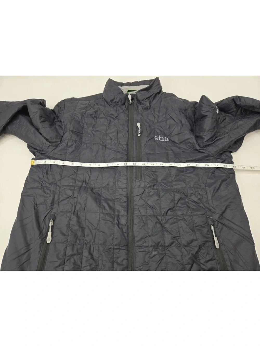 Stio Azura Insulated Jacket Primaloft Puffer Quilted Boundary Black Mens Size L